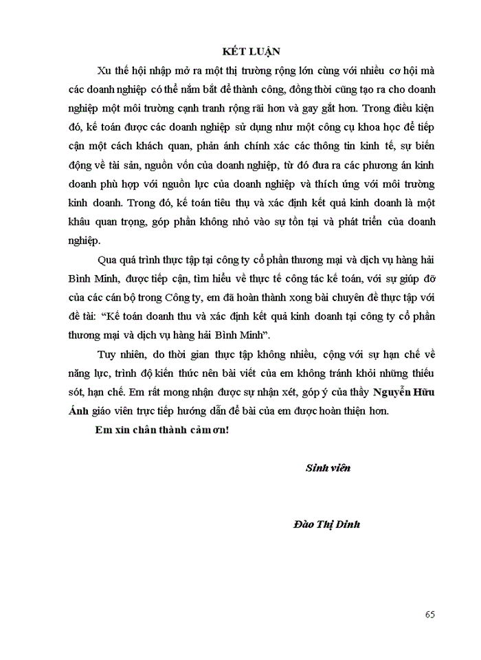 image for page Hoàn thiện kế toán doanh thu, thu nhập khác và kết quả kinh doanh tại công ty cổ phần thương mại và dịch vụ hàng hải Bình Minh