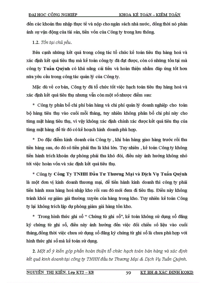 image for page Kế toán bán hàng và xác định kết quả bán hàng tại Công Ty TNHH Đầu Tư Thương Mại Và Dịch Vụ Tuấn Quỳnh