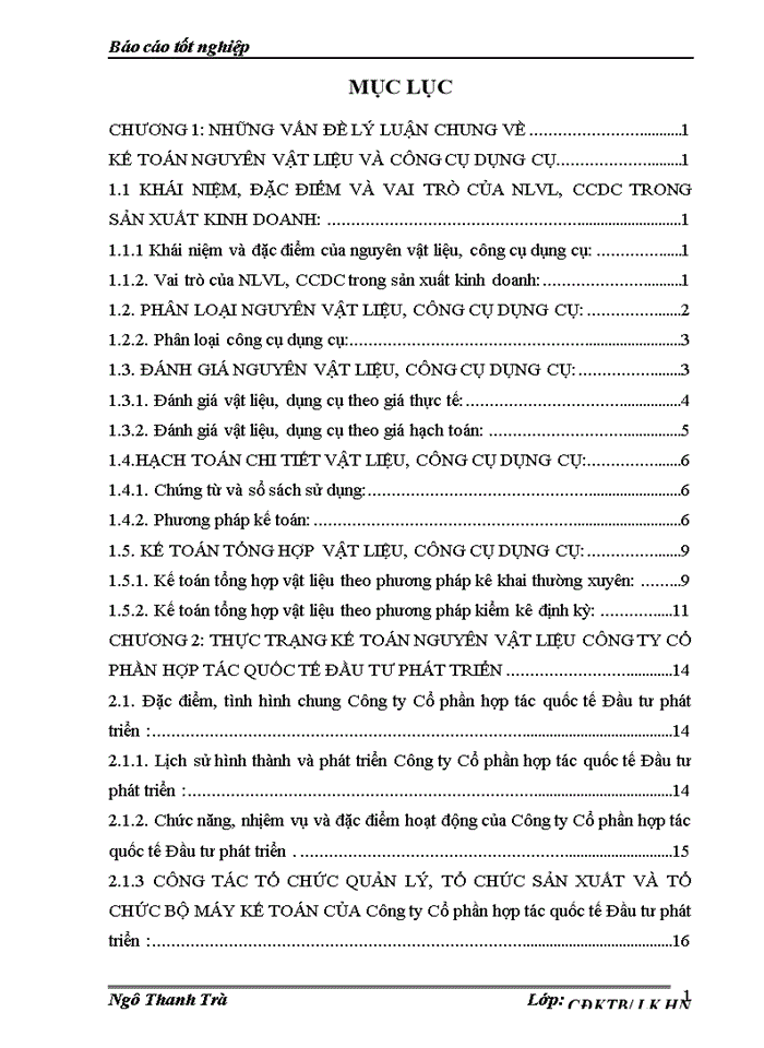 image for page Thực tế  kế toán nguyên liệu, vật liệu & Công cụ dụng cụ ở Công ty Cổ phần hợp tác quốc tế Đầu tư phát triển