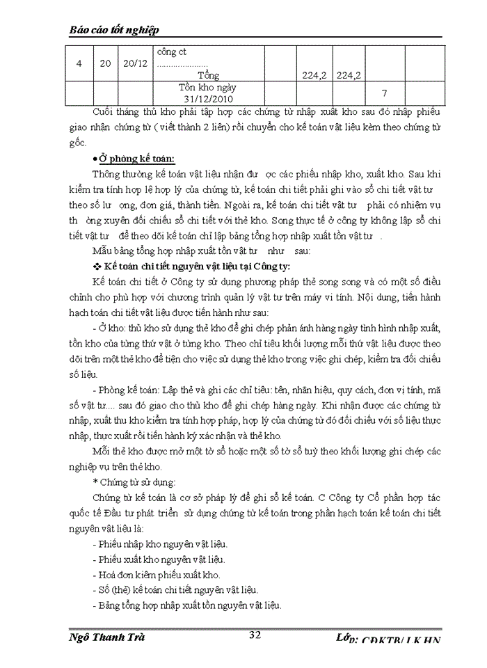 image for page Thực tế  kế toán nguyên liệu, vật liệu & Công cụ dụng cụ ở Công ty Cổ phần hợp tác quốc tế Đầu tư phát triển