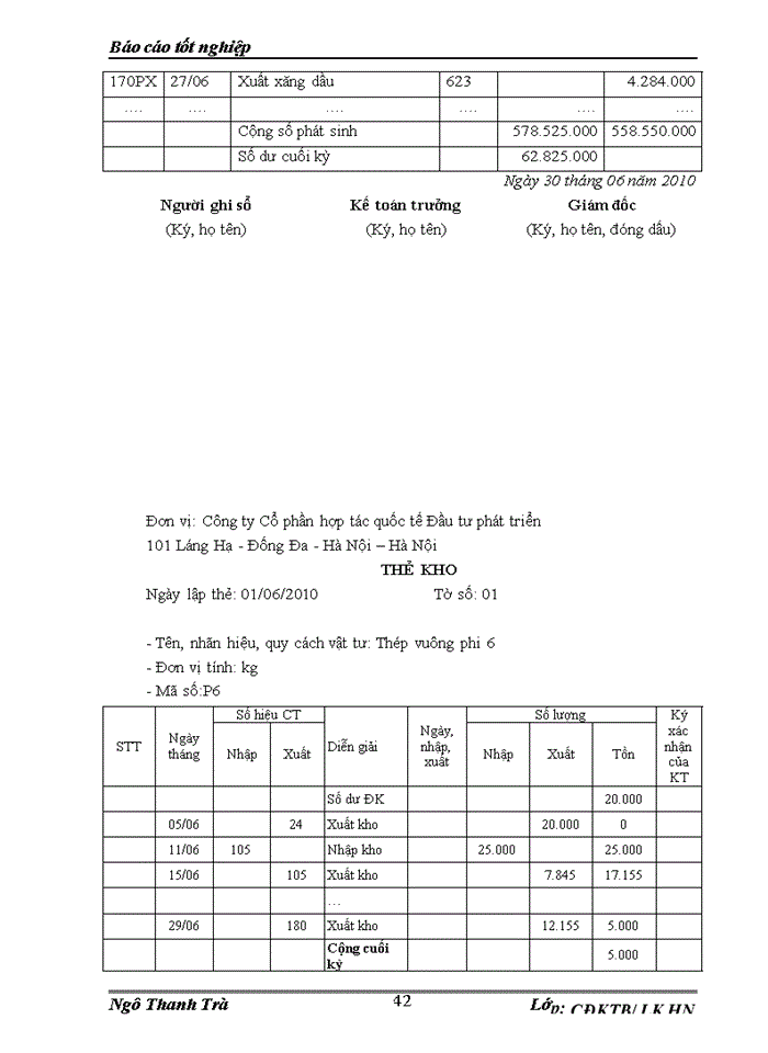 image for page Thực tế  kế toán nguyên liệu, vật liệu & Công cụ dụng cụ ở Công ty Cổ phần hợp tác quốc tế Đầu tư phát triển