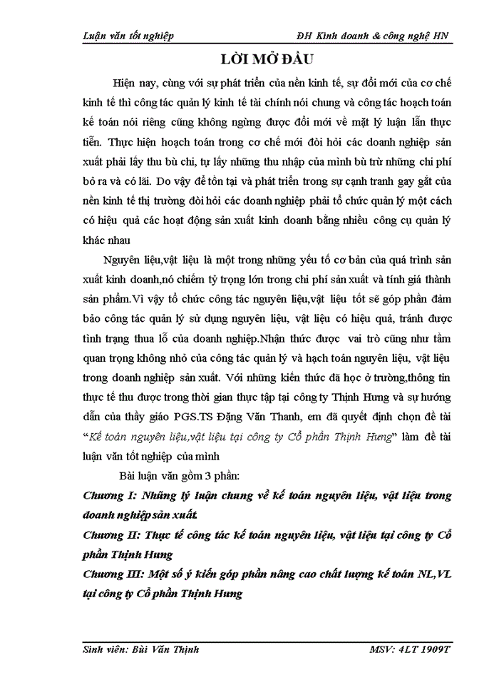 image for page Kế toán nguyên liệu,vật liệu tại công ty Cổ phần Thịnh Hưng