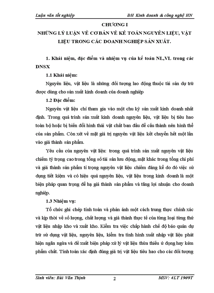image for page Kế toán nguyên liệu,vật liệu tại công ty Cổ phần Thịnh Hưng