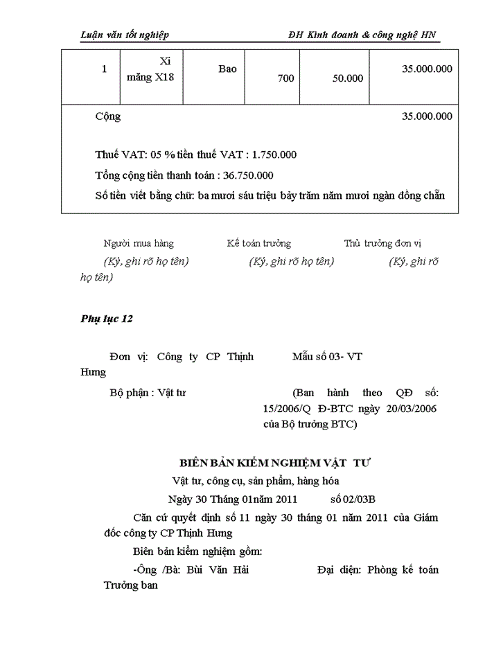 image for page Kế toán nguyên liệu,vật liệu tại công ty Cổ phần Thịnh Hưng