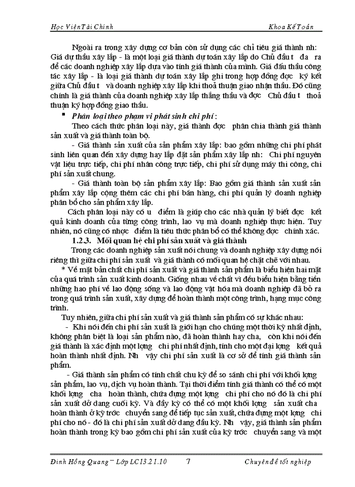 image for page Kế toán tập hợp chi phí sản xuất và tính giá thành sản phẩm xây lắp tại Công ty cổ phần Đầu tư Xây dựng Phú Minh