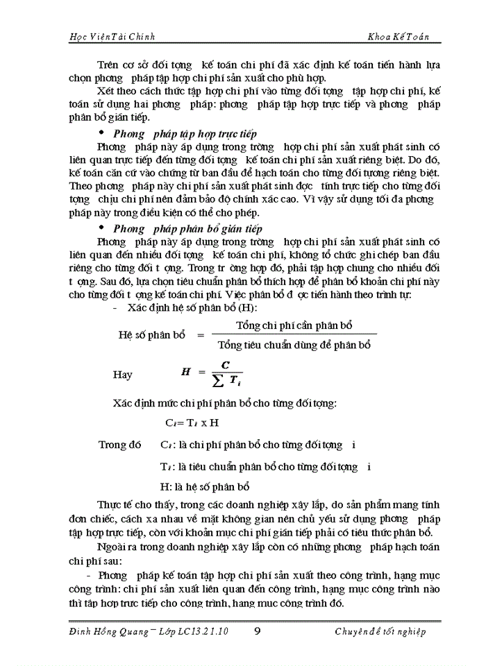 image for page Kế toán tập hợp chi phí sản xuất và tính giá thành sản phẩm xây lắp tại Công ty cổ phần Đầu tư Xây dựng Phú Minh