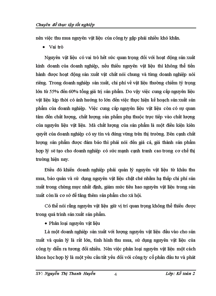 image for page Hoàn thiện kế toán nguyên vật liệu tại công ty cổ phần đầu tư và phát triển Thái Dương
