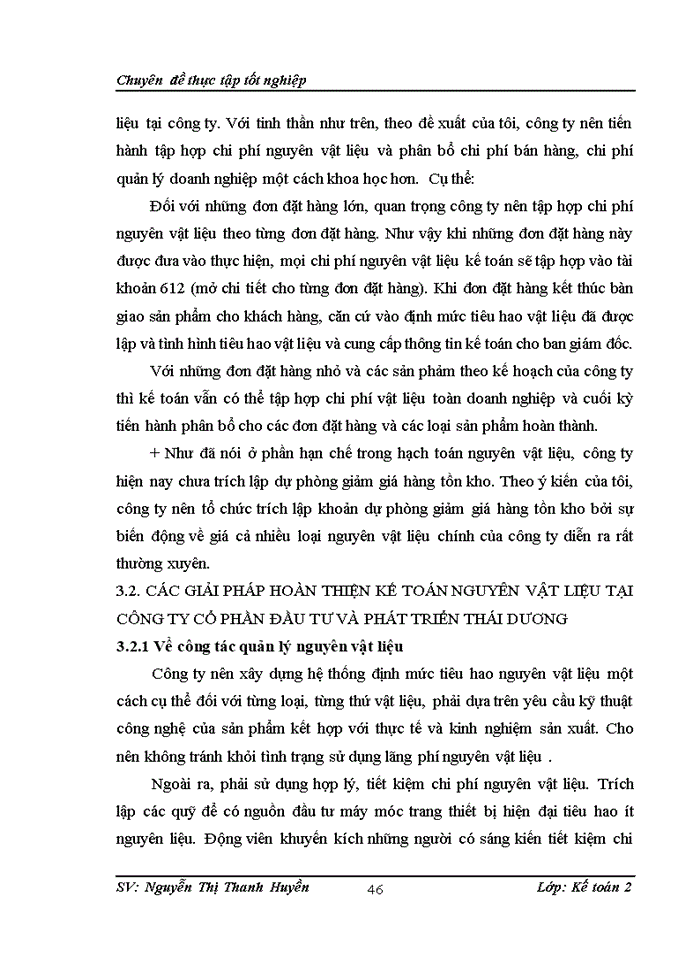 image for page Hoàn thiện kế toán nguyên vật liệu tại công ty cổ phần đầu tư và phát triển Thái Dương