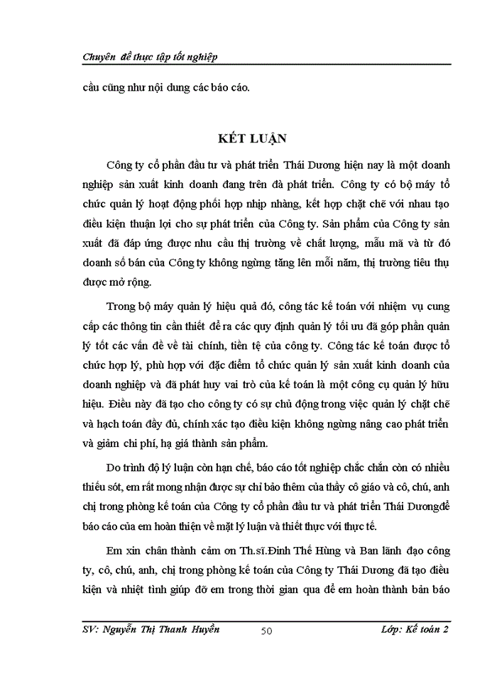 image for page Hoàn thiện kế toán nguyên vật liệu tại công ty cổ phần đầu tư và phát triển Thái Dương