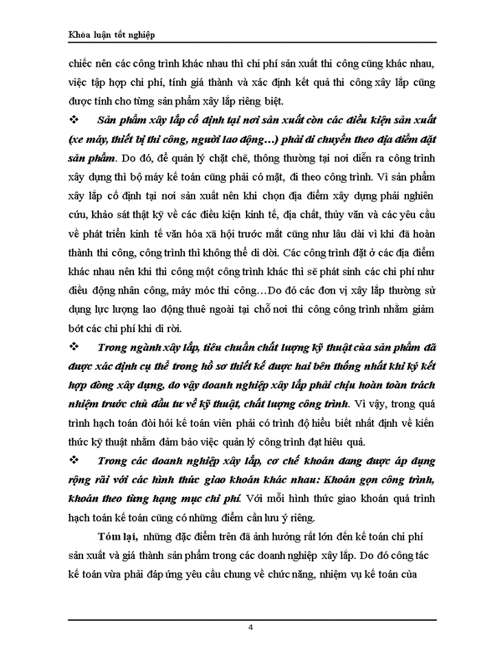 image for page Hoàn thiện công tác hạch toán chi phí sản xuất và tính giá thành sản phẩm xây lắp tại Công ty cổ phần SOMECO Sông Đà