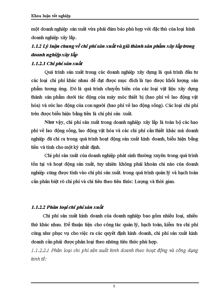 image for page Hoàn thiện công tác hạch toán chi phí sản xuất và tính giá thành sản phẩm xây lắp tại Công ty cổ phần SOMECO Sông Đà