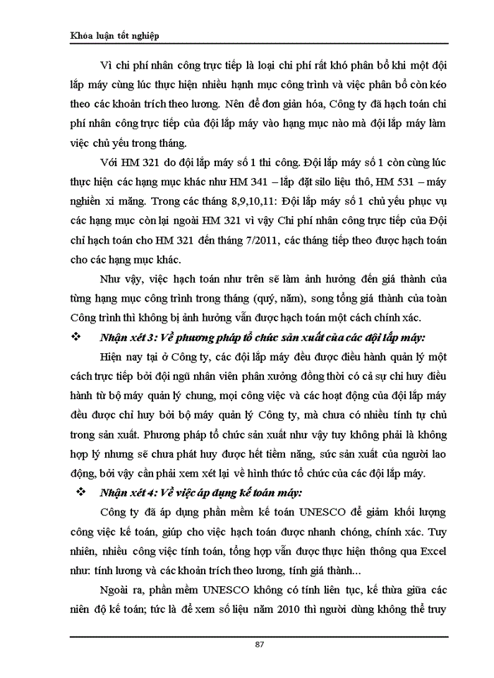 image for page Hoàn thiện công tác hạch toán chi phí sản xuất và tính giá thành sản phẩm xây lắp tại Công ty cổ phần SOMECO Sông Đà