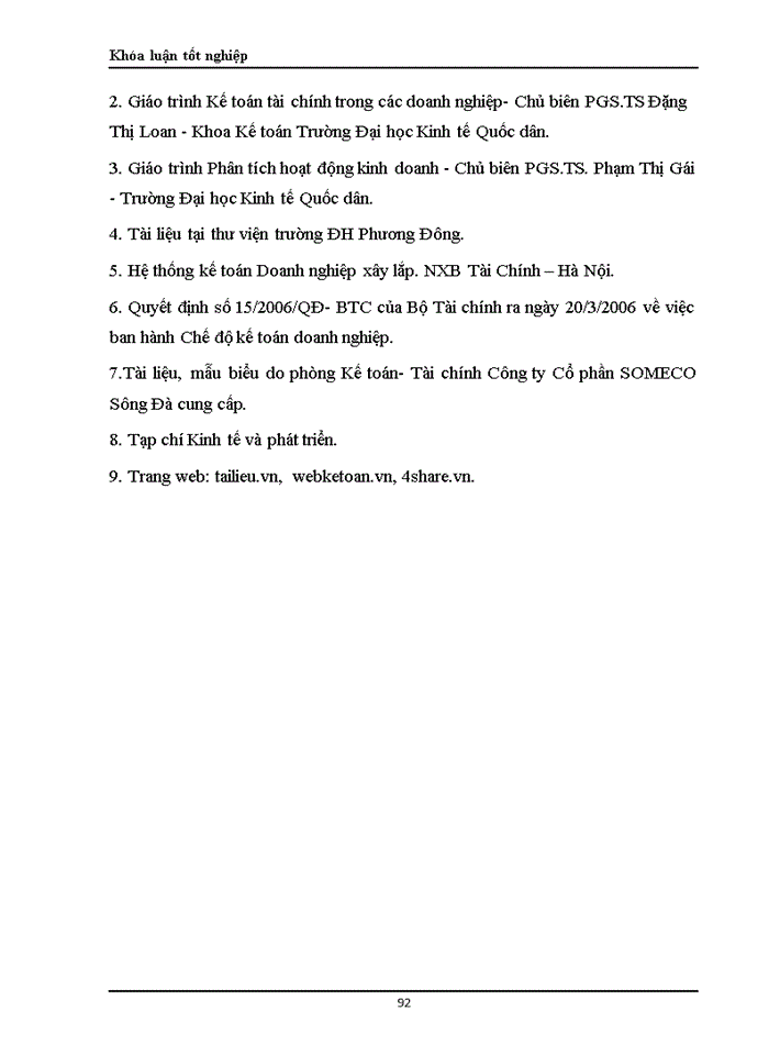 image for page Hoàn thiện công tác hạch toán chi phí sản xuất và tính giá thành sản phẩm xây lắp tại Công ty cổ phần SOMECO Sông Đà