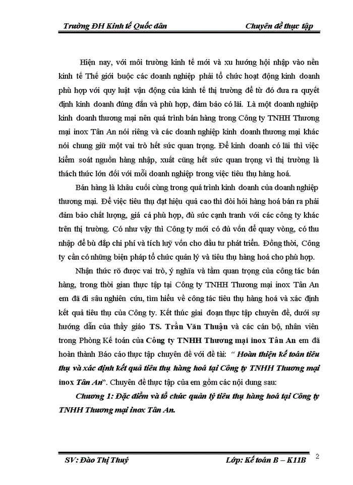 image for page Hoàn thiện kế toán tiêu thụ và xác định kết quả tiêu thụ hàng hoá tại công ty tnhh thương mại inox tân an