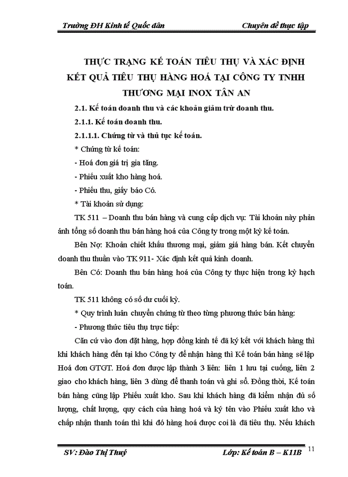 image for page Hoàn thiện kế toán tiêu thụ và xác định kết quả tiêu thụ hàng hoá tại công ty tnhh thương mại inox tân an