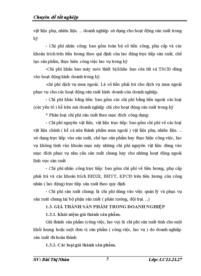 image for page Tổ chức công tác kế toán tập hợp chi phí sản xuất và tính giá thành sản phẩm tại Công ty TNHH TM  Huy Hoàng