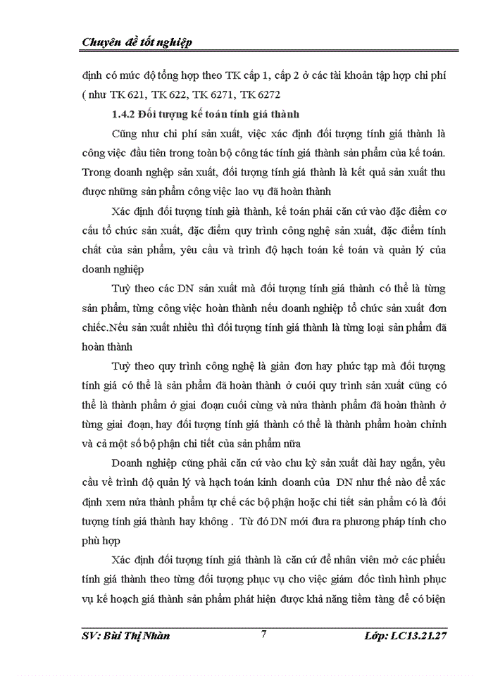 image for page Tổ chức công tác kế toán tập hợp chi phí sản xuất và tính giá thành sản phẩm tại Công ty TNHH TM  Huy Hoàng