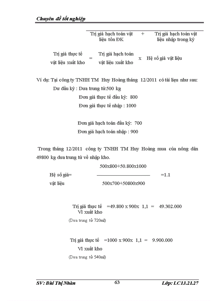 image for page Tổ chức công tác kế toán tập hợp chi phí sản xuất và tính giá thành sản phẩm tại Công ty TNHH TM  Huy Hoàng