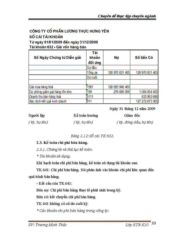 image for page Hoàn thiện kế toán bán hàng và xác định kết quả bán hàng tại Công ty cổ phần lương thực Hưng Yên