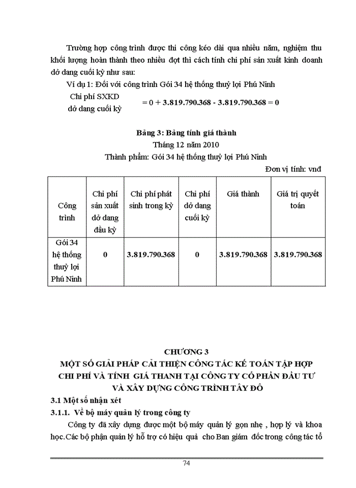 image for page Kế toán tập hợp chi phí và tính giá thành sản phẩm xây lắp tại công ty Cổ phần Đầu tư và Xây dựng công trình Tây Đô