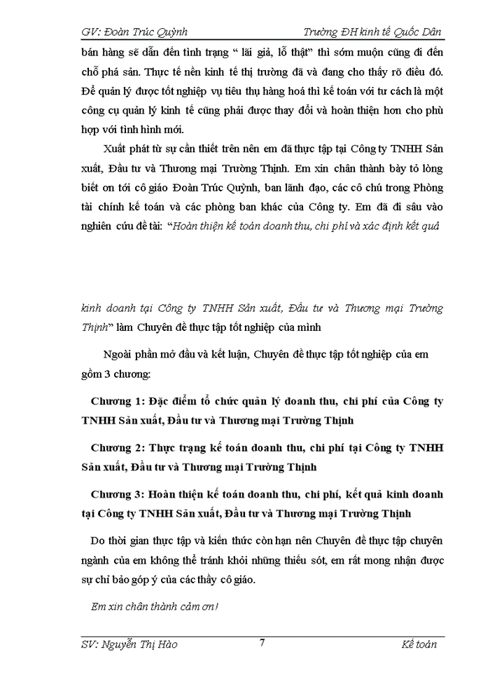 image for page Hoàn thiện kế toán doanh thu, chi phí và xác định kết quả kinh doanh tại Công ty TNHH Sản xuất, Đầu tư và Thương mại Trường Thịnh