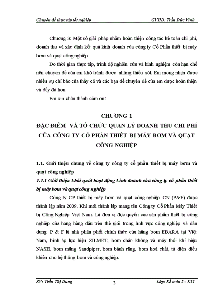 image for page Hoàn thiện hạch toán doanh thu chi phí và xác định kết quả kinh doanh của Công ty CP thiết bị máy bơm và Quạt Công Nghiệp