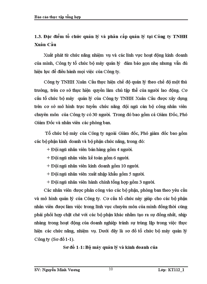 image for page Thực trạng tổ chức bộ máy kế toán và công tác kế toán tại Công ty TNHH Xuân Cầu