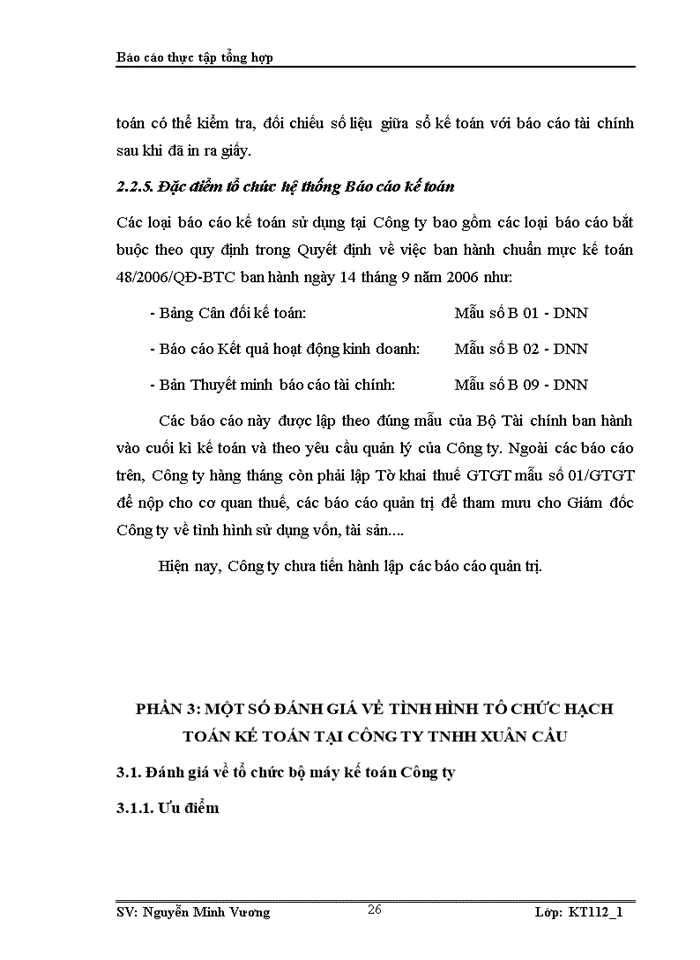 image for page Thực trạng tổ chức bộ máy kế toán và công tác kế toán tại Công ty TNHH Xuân Cầu