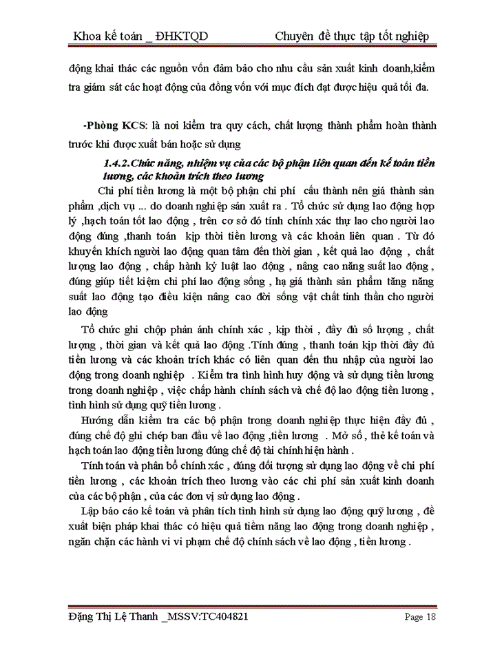 image for page Hoàn thiện công tác kế toán tiền lương và các khoản trích theo lương tại Công ty TNHH Klong
