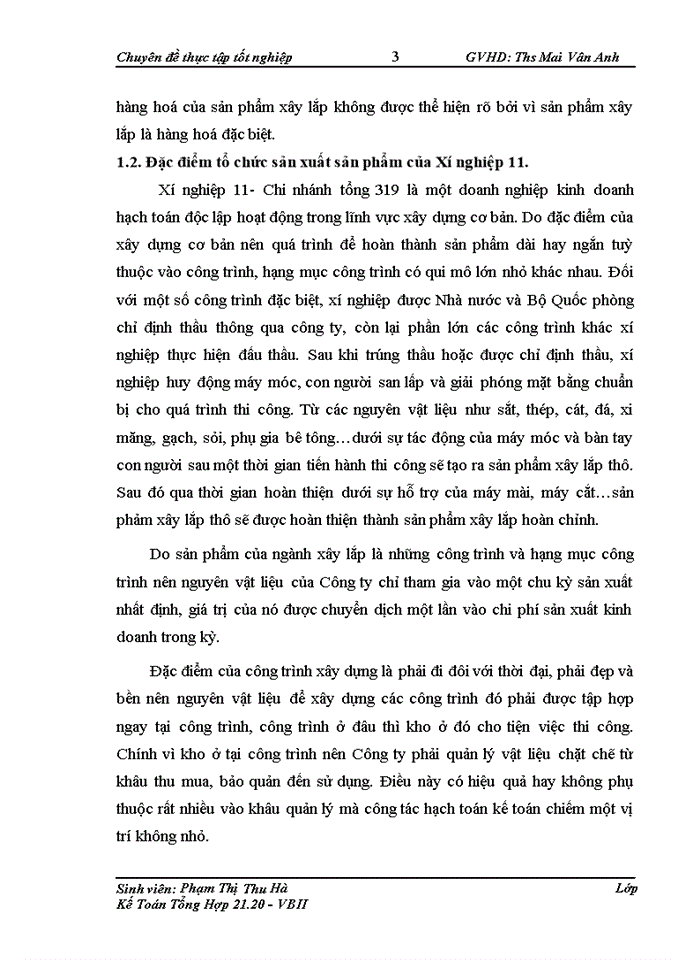 image for page Hoàn thiện kế toán tập hợp chi phí sản xuất và tính giá thành sản phẩm tại xí nghiệp 11 – Chi nhánh Tổng công ty 319