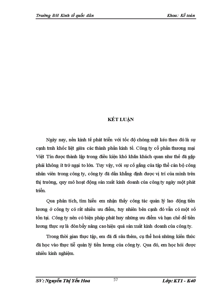 image for page Hoàn thiện kế toán tài lương và các khoản trích theo lương tại Công ty Cổ phần thương mại Việt Tín