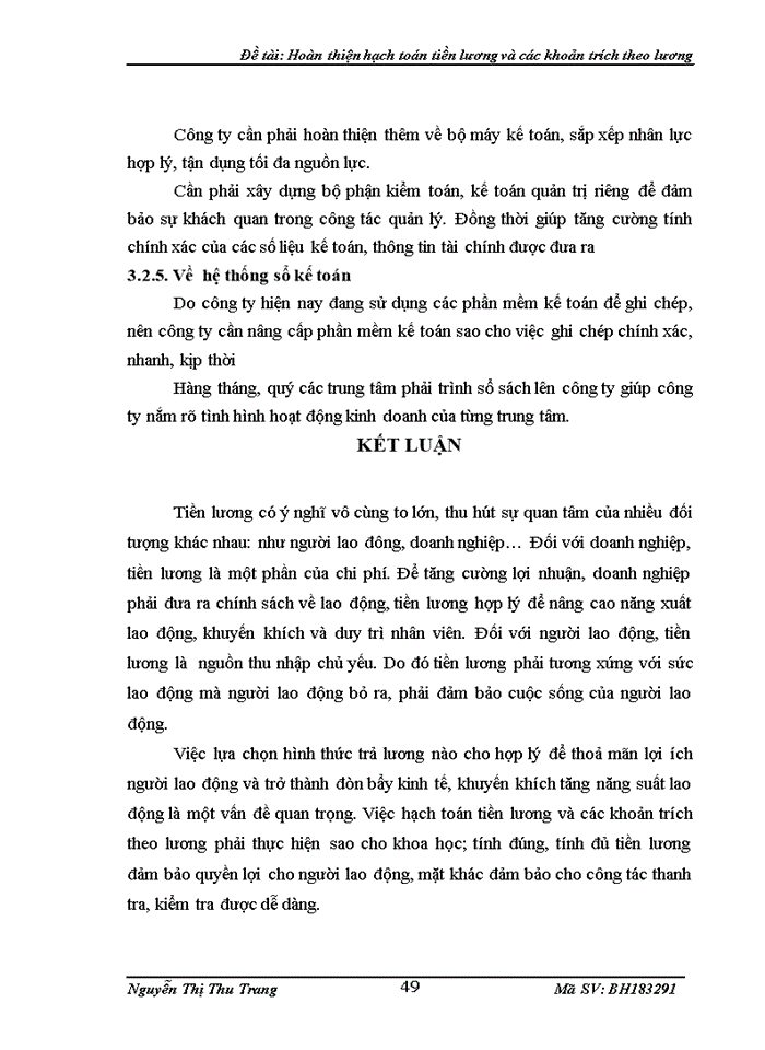 image for page Hoàn thiện hạch toán tiền lương và các khoản trích theo lương tại công ty thông tin di động VMS Mobifone