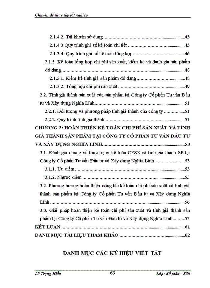 image for page Hoàn thiện kế toán chi phí sản xuất và tính giá thành sản phẩm tại Công ty Cổ phần Tư vấn Đầu tư và Xây dựng Nghĩa Lĩnh