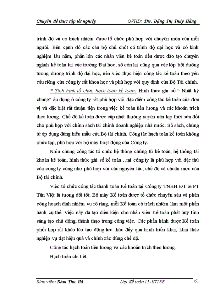 image for page Hoàn thiện kế toán tiền lương và các khoản trích theo lương tại Công ty TNHH ĐT & PT Tân Việt