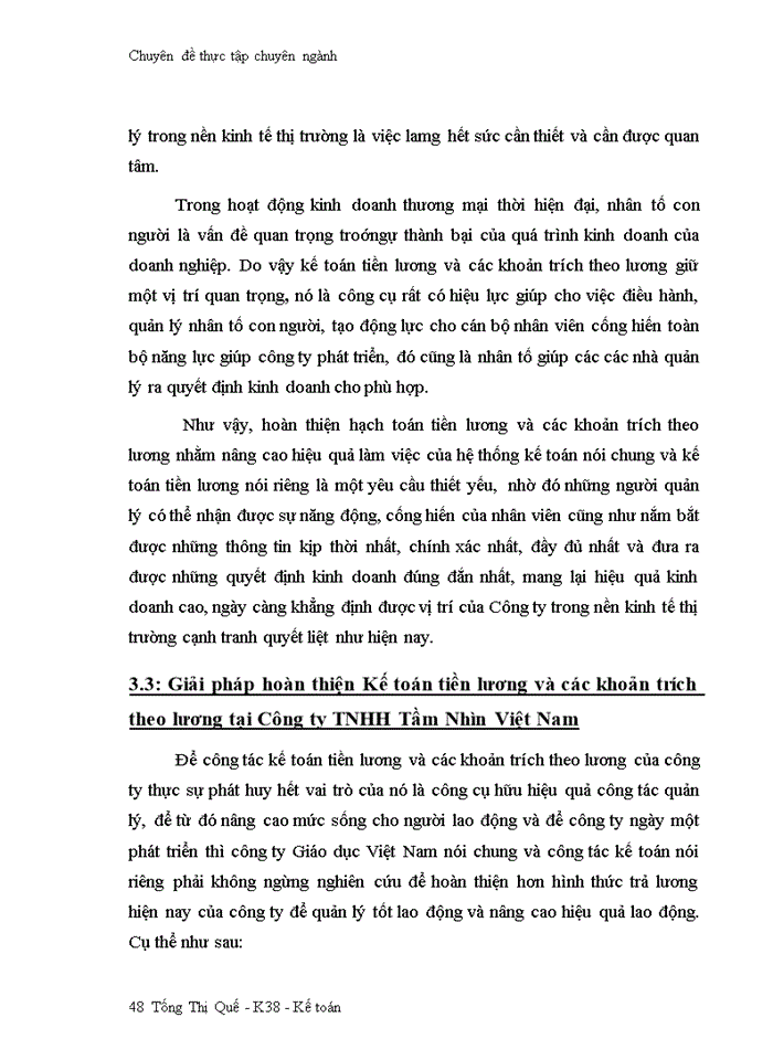 image for page Hoàn thiện kế toán tiền lương và các khoản trích theo lương tại Công ty TNHH Tầm nhìn Việt Nam