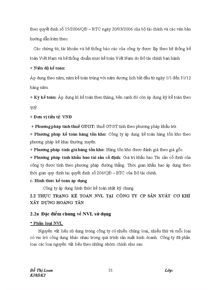 image for page Hoàn thiện kế toán nguyên, vật liệu tại Công ty CP SX Cơ khí Xây dựng Hoàng Tân