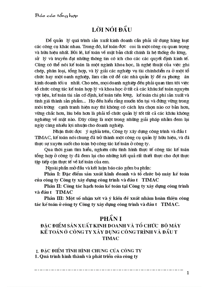 image for page Công tác hạch toán kế toán tại Công ty xây dựng công trình và đầu tư TIMAC