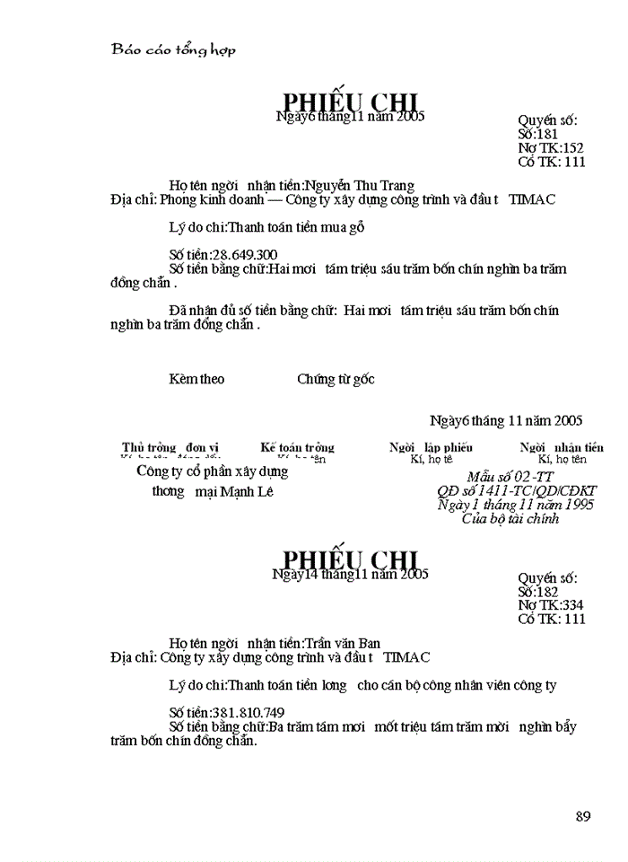 image for page Công tác hạch toán kế toán tại Công ty xây dựng công trình và đầu tư TIMAC