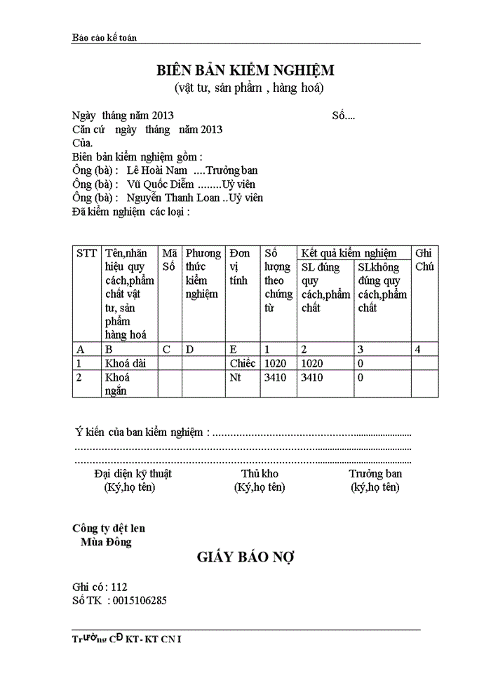 image for page Thực trạng công tác hạch toán kế toán tổng hợp tại Công ty dệt len  Mùa Đông