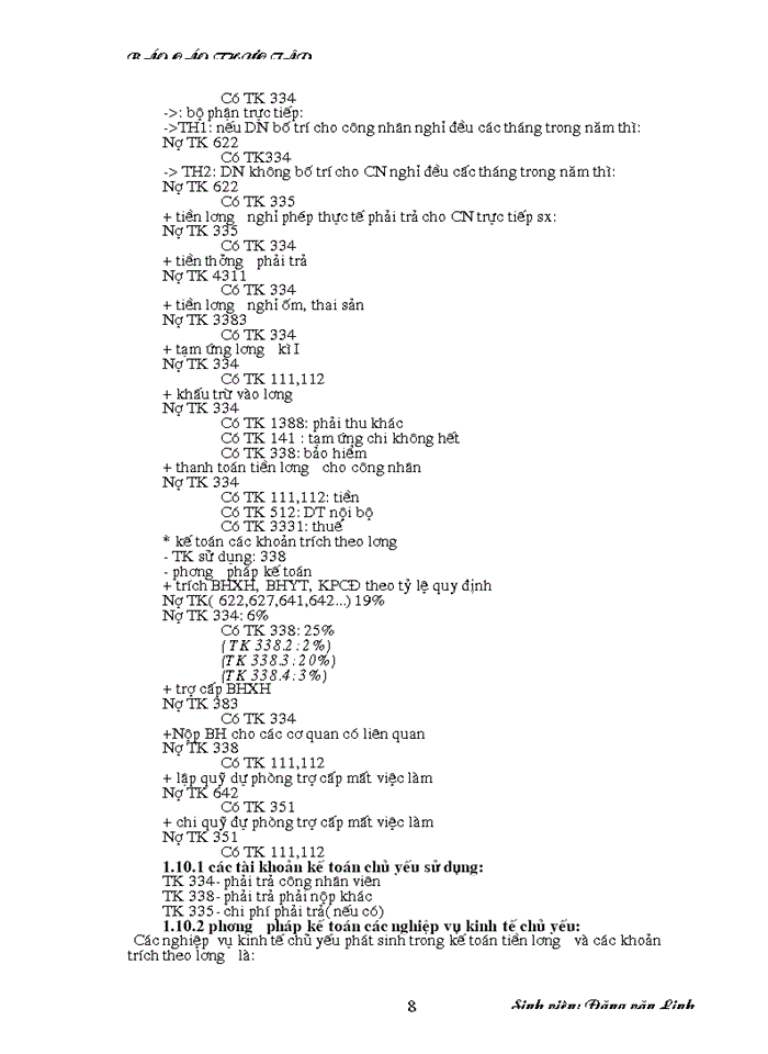 image for page Thực tế công tác kế toán tiền lương và các khoản trích theo lương tại công ty: tnhh Đại Thanh