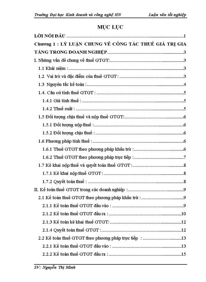 Thực trạng về công tác kế toán thuế GTGT tại Công ty cổ phần vận tải & thương mại Xuyên Á