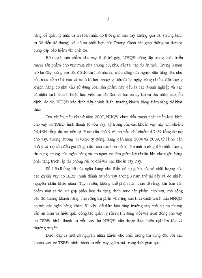 image for page Quản lý rủi ro trong hoạt động tín dụng có TSBĐ hình thành từ vốn vay của NHTM