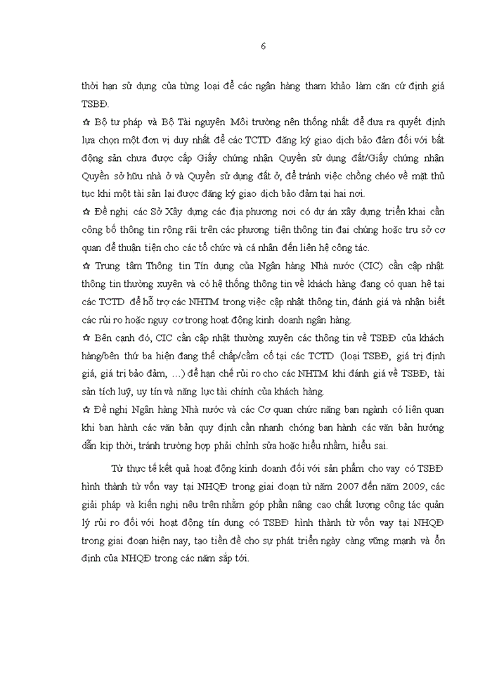image for page Quản lý rủi ro trong hoạt động tín dụng có TSBĐ hình thành từ vốn vay của NHTM