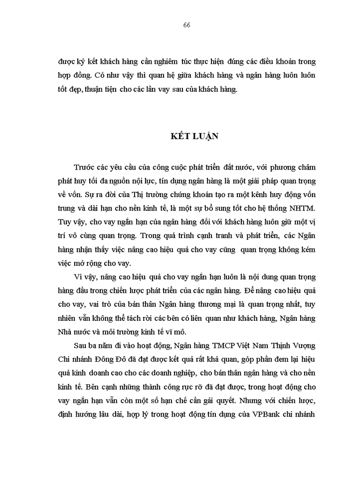 image for page Nâng cao hiệu quả hoạt động tín dụng ngắn hạn tại Ngân hàng thương mại cổ phần Việt Nam Thịnh Vượng- Chi nhánh Đông Đô”(VPBank).