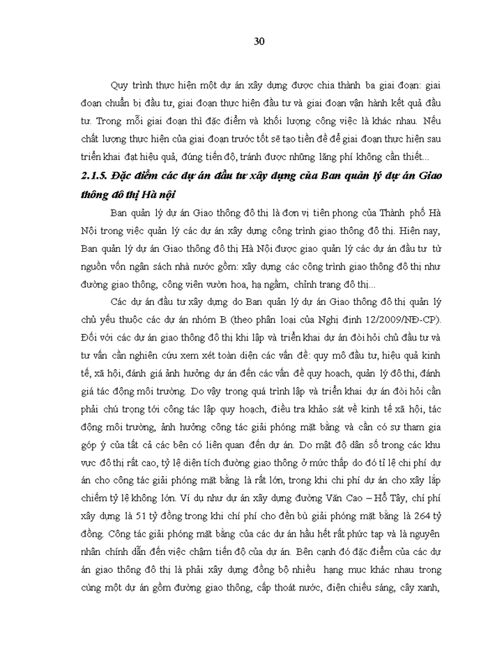 image for page Quản lý chất lượng dự án xây dựng công trình của Ban quản lý dự án Giao thông đô thị Hà Nội