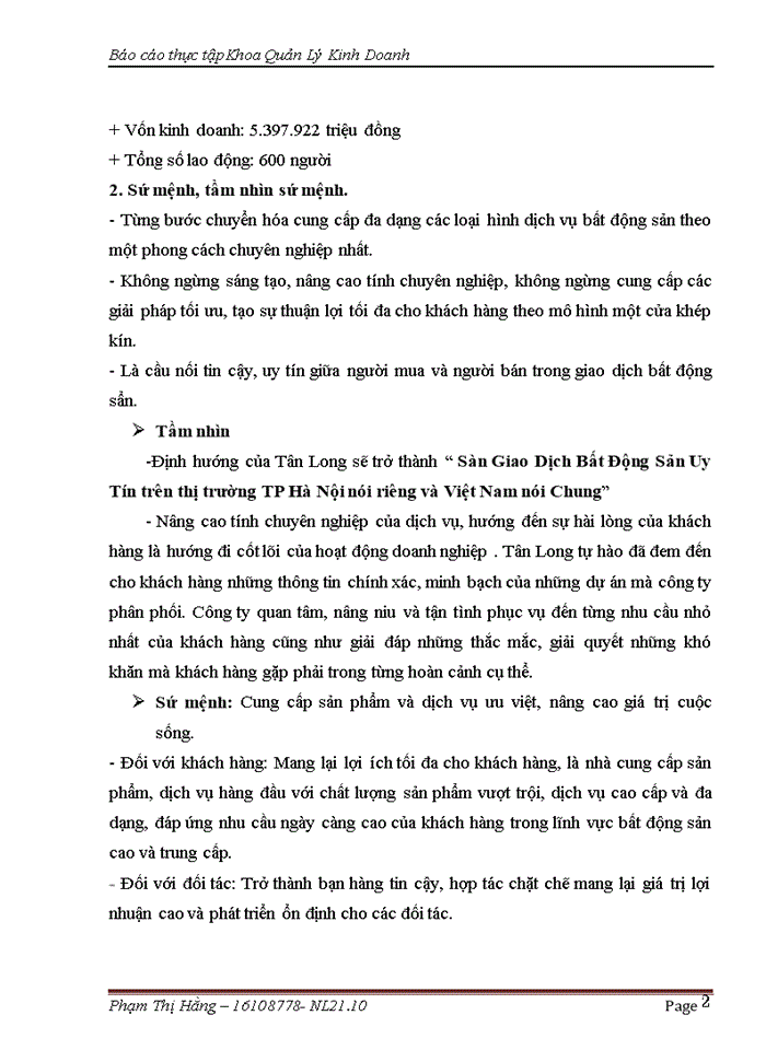 image for page Hoạt động sản xuất kinh doanh và phương hướng phát triển trong tương lai của công ty