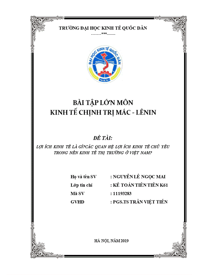 image for page Lợi ích kinh tế là gì? Các quan hệ lợi ích kinh tế chủ yếu trong nền kinh tế thị trường ở Việt Nam?