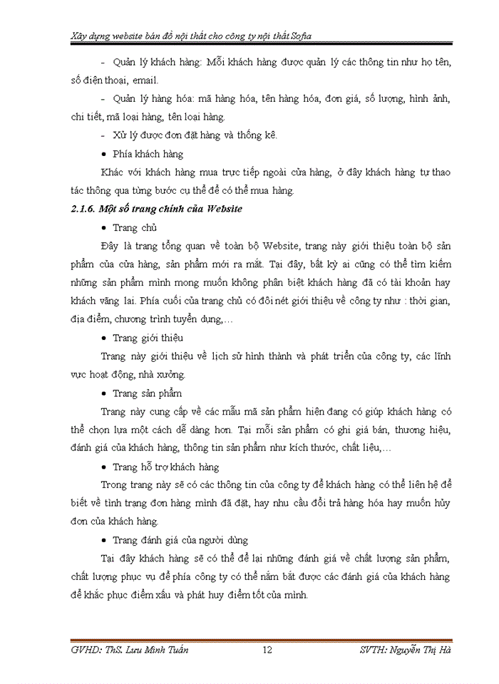 image for page Xây dựng Website bán đồ nội thất cho công ty nội thất Sofia