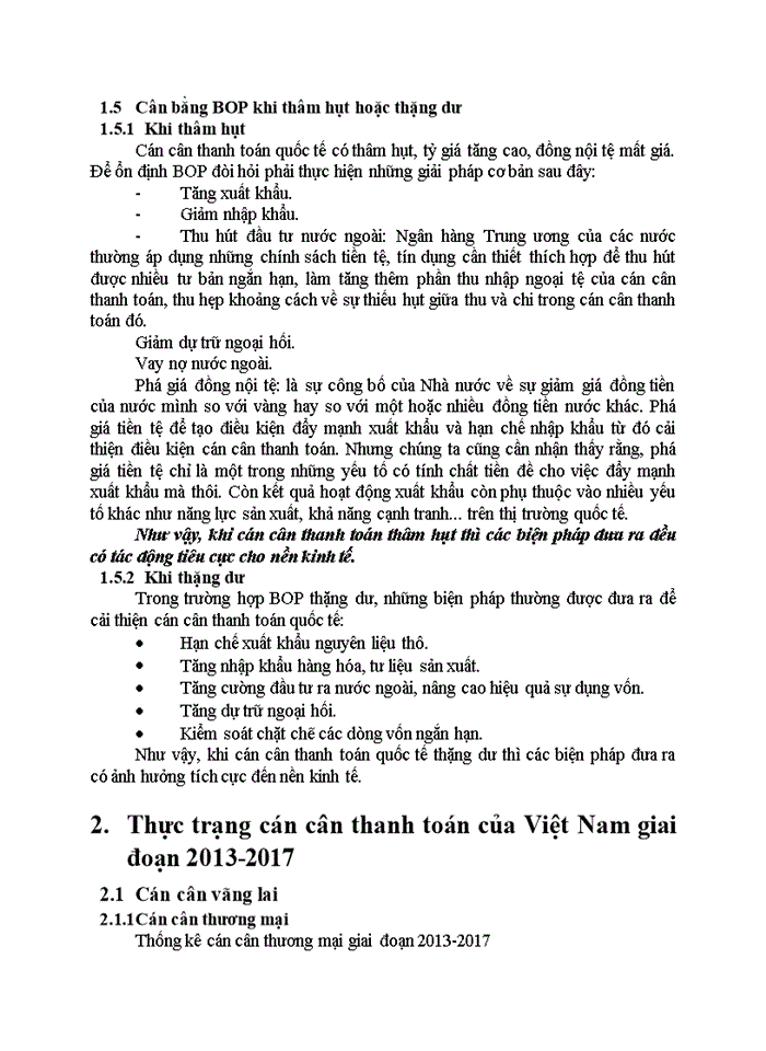 image for page Tình hình cán cân thanh toán quốc tế ở Việt Nam giai đoạn 2013-2017 và biện pháp nhằm cải thiện cán cân thanh toán