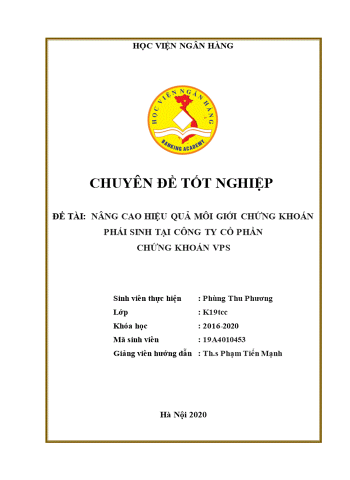 image for page Nâng cao hiệu quả môi giới chứng khoán phái sinh tại công ty cổ phần chứng khoán vps